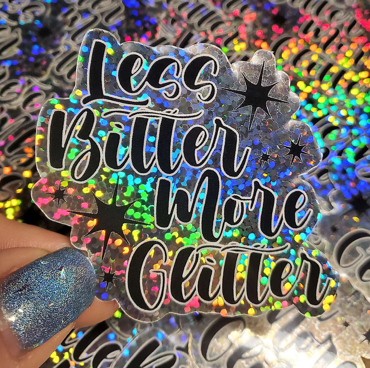 Stick to it Confetti Letter – Less Bitter More Glitter