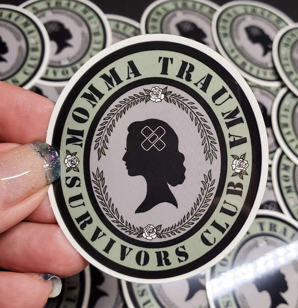 Momma Trauma Survivors Club Sticker