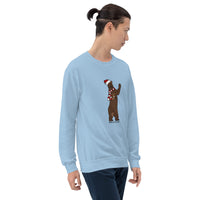 Barely Lit Santa Bear Unisex Sweatshirt