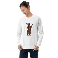 Barely Lit Santa Bear Unisex Sweatshirt