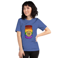 Barely Lit Rainbow Candle Unisex t-shirt