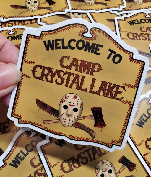 Camp Crystal Lake Jason Sticker