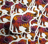 Daisy Elephant Sticker