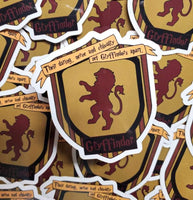 Gryffindor House Crest Sticker