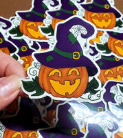 Glow in the Dark Jack-o-lantern Sticker