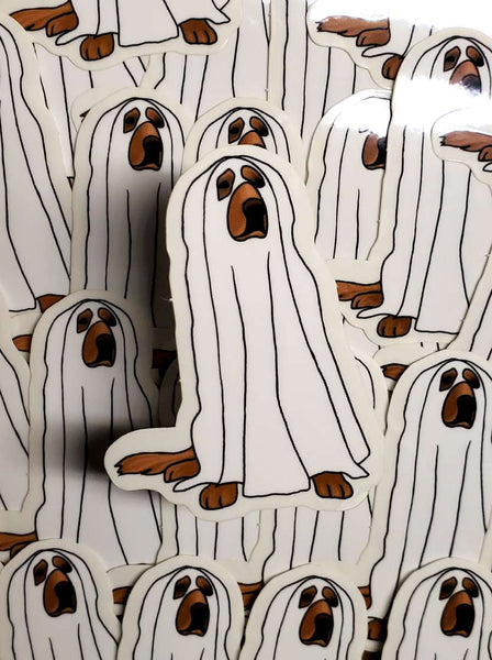 Sheet Ghost Dog Sticker
