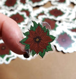 Poinsettia Sticker