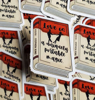 Love is a uniquely portable magic sticker