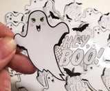 Hey, Boo! Ghost Sticker