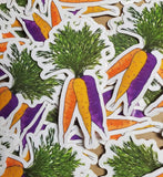 Rainbow Carrot Sticker