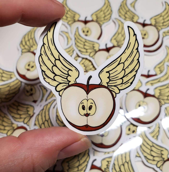 Apple Fly By Sticker