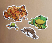 Frog Four Ways Sticker Set