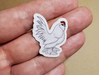 Penny the Floofy Footed Chicken Sticker