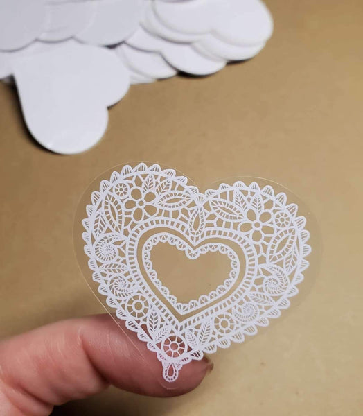 Lace Heart Sticker