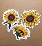 Set of 3 Small Sunflowers