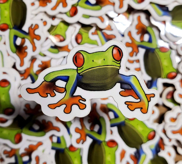 Neon Tree Frog Sticker