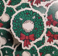 Angry Wreath Sticker