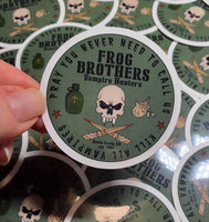Frog Brothers Vampire Hunters Sticker