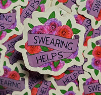 Swearing Helps sticker