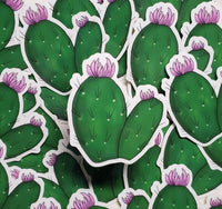Two Flower Cactus Sticker