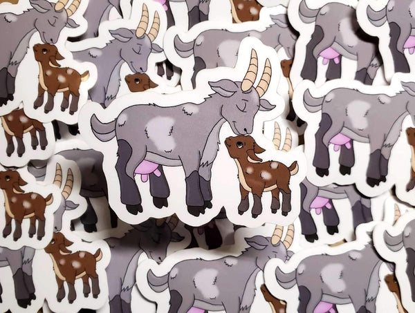 Mama & Baby Goat Sticker