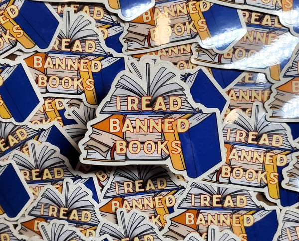 I read banned books sticker