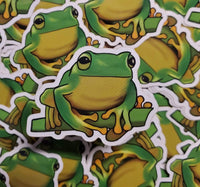 Green Tree Frog Sticker