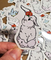 Bunny and Bird Friends Sticker
