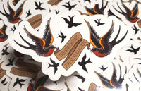 The Sparrows are Flying Again Sticker