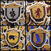Hogwarts Houses Crest Sticker Set