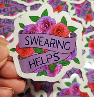 Swearing Helps sticker