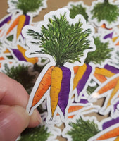 Rainbow Carrot Sticker