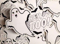 Hey, Boo! Ghost Sticker