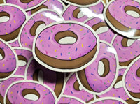 Pink Frosted Donut Sticker