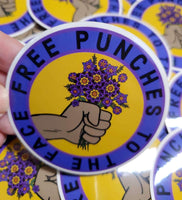 Free Punches to the Face Sticker