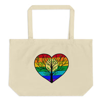 Tree of Love Large organic tote bag
