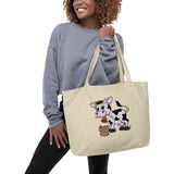 Betsy the Cow Large organic tote bag