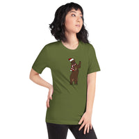 Barely Lit Christmas Bear Unisex t-shirt